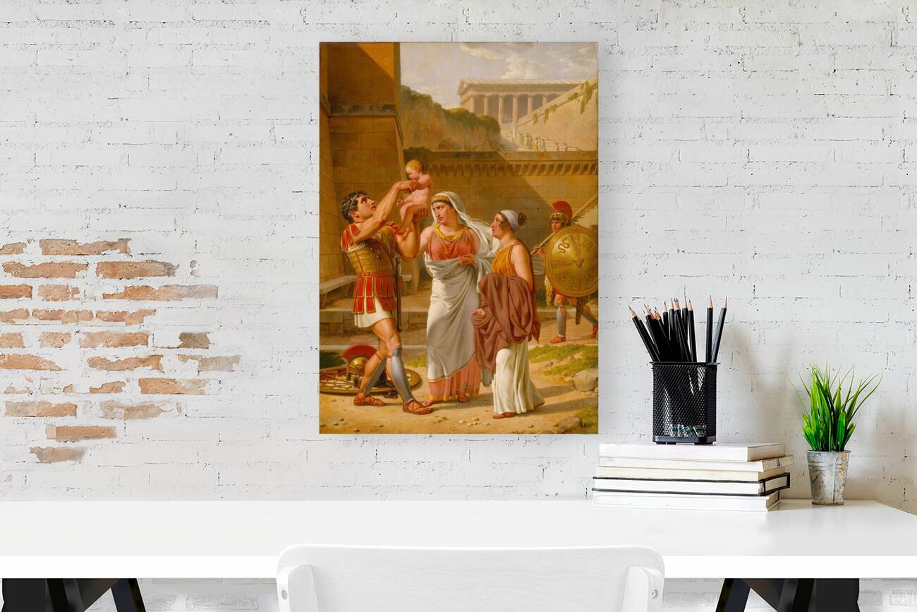 Hector’s Farewell To Andromache [1813–1816] by Christoffer Wilhelm Eckersberg [1783–1853] Reproduction