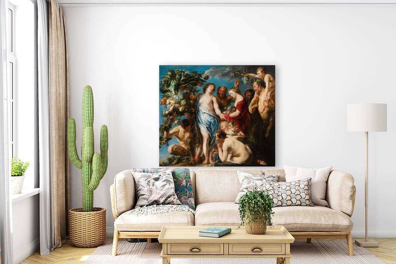 An Allegory of Fruitfulness [1620–1629] by Jacob Jordaens [1593–1678] Reproduction