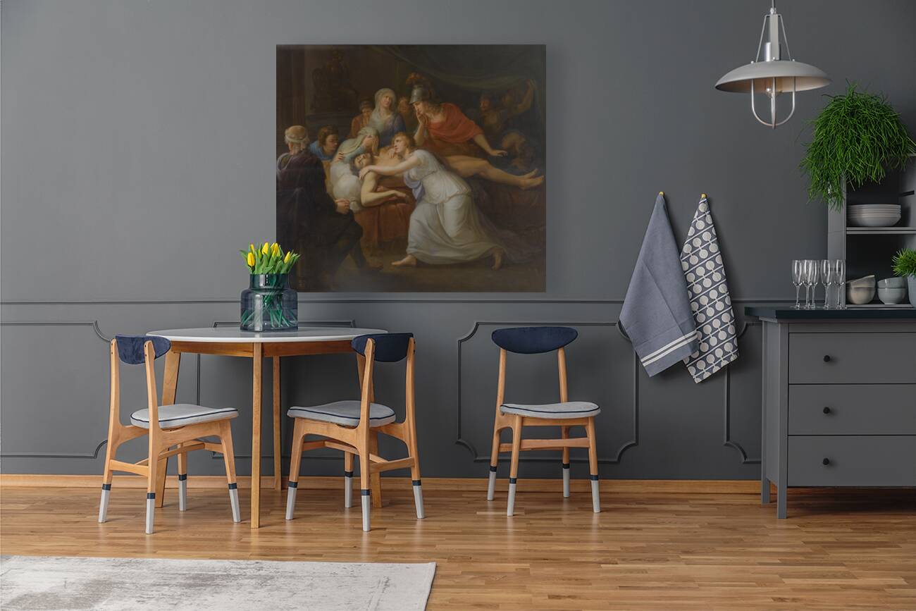 Andromache Lamenting The Death Of Hector by Circle Of Heinrich Friedrich Füger [1751–1818] Reproduction