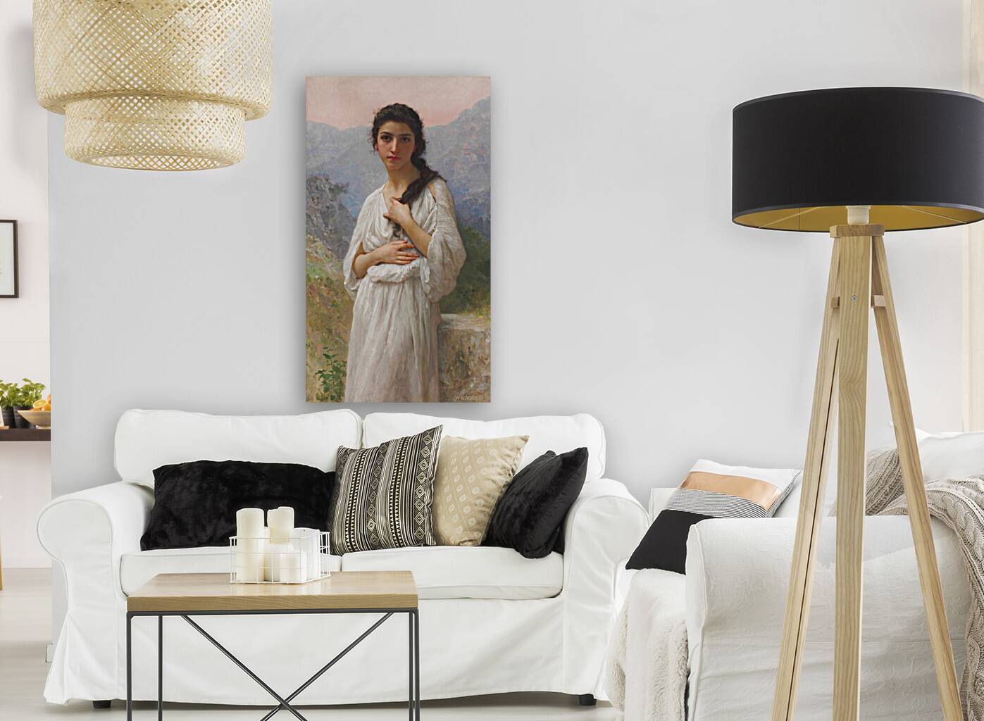 L’Attente [1901] by William Bouguereau [1825–1905] Reproduction