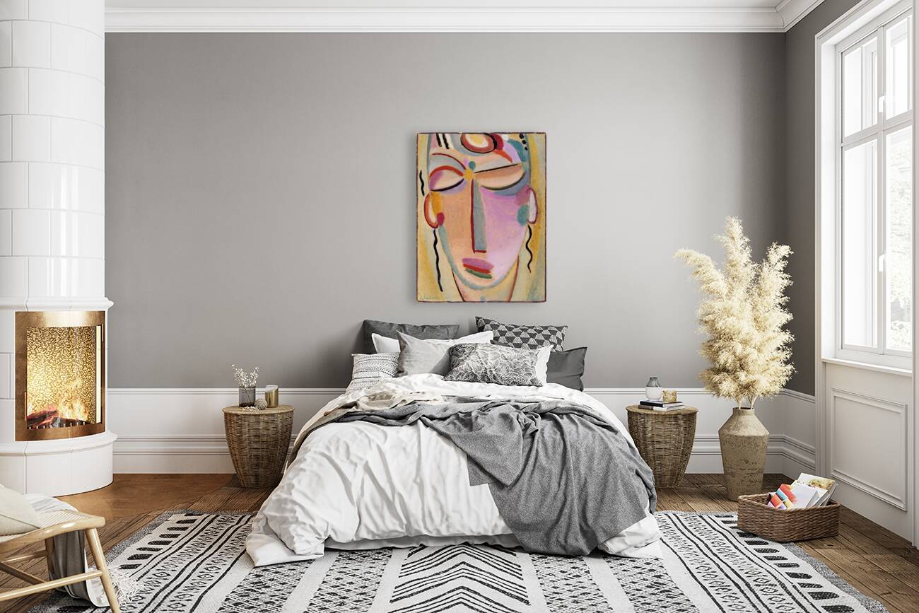 Mystical head. Meditation [1918] by Alexej von Jawlensky [1864–1941] Reproduction