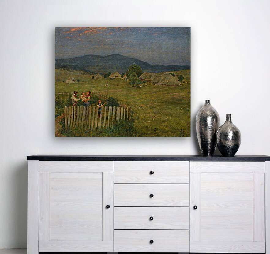 Little Garden in the Black Forest [1879] by Hans Thoma [1839–1924] Reproduction