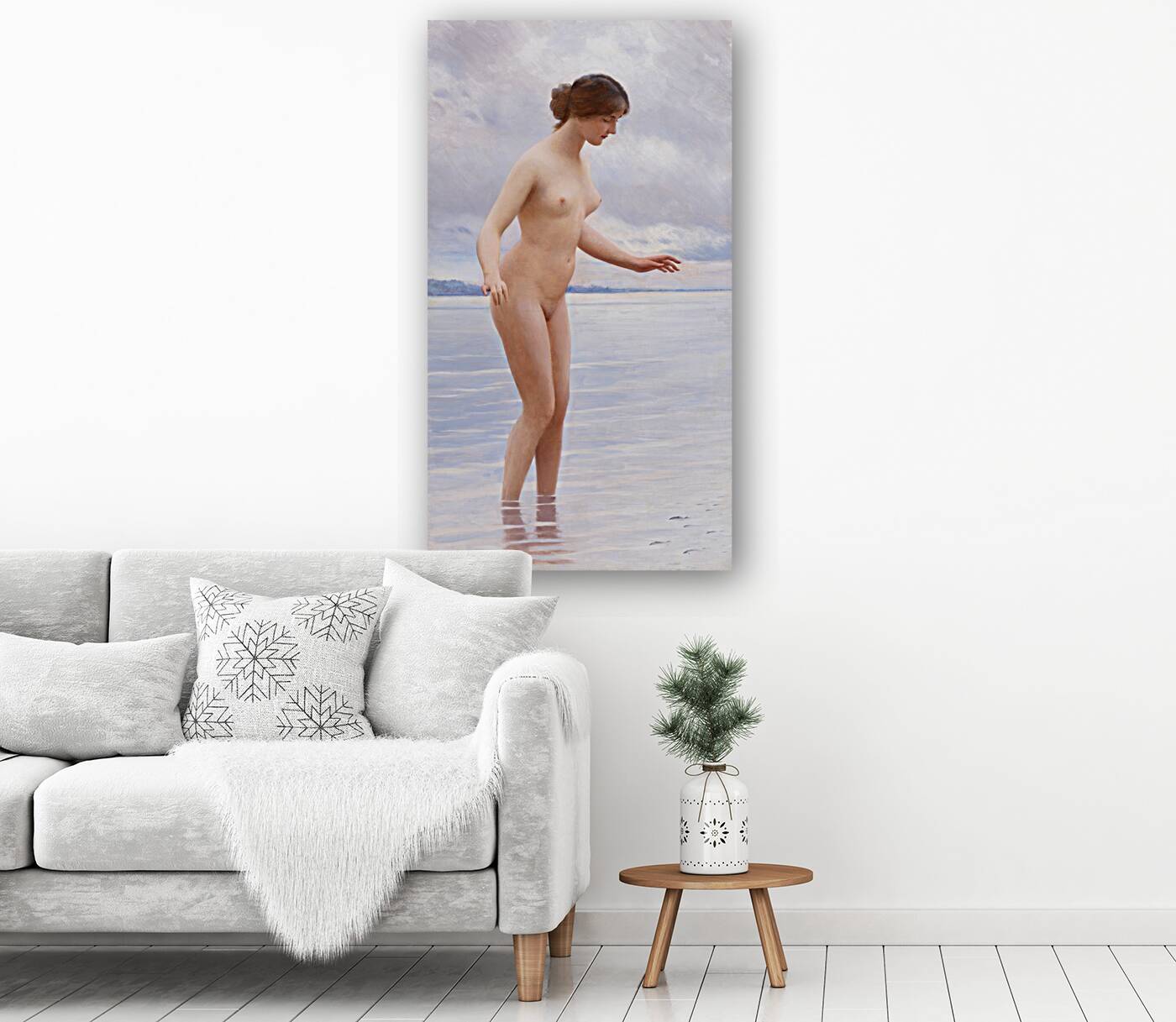 In the Water by Eugen von Blaas [1843–1931] Reproduction