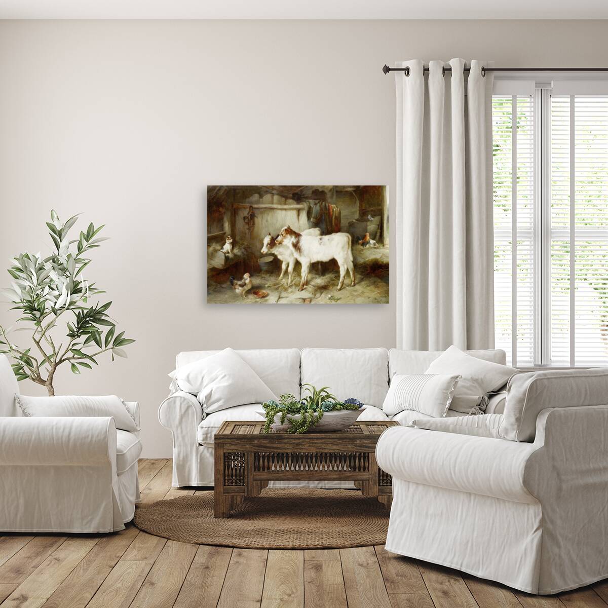 The Dog In The Manger by Walter Hunt [1861–1941] Reproduction