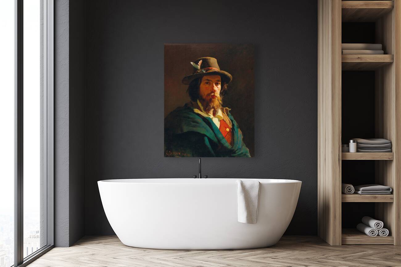 Portrait of a man by Giuseppe Barison [1853–1931] Reproduction