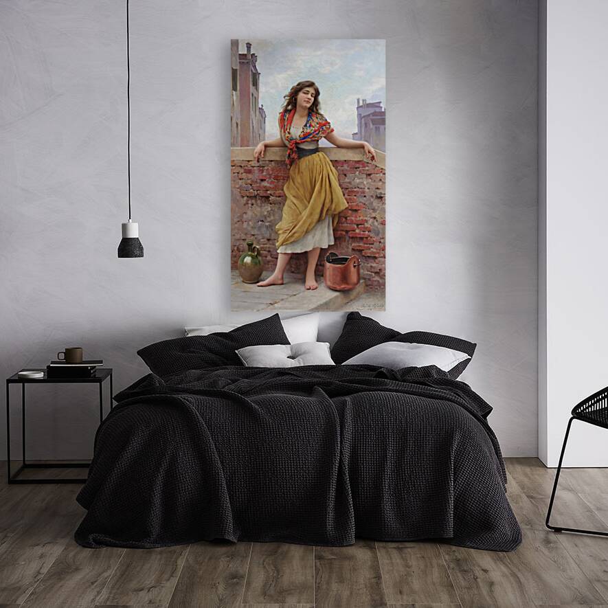 The Watercarrier [1908] by Eugen von Blaas [1843–1931] Reproduction