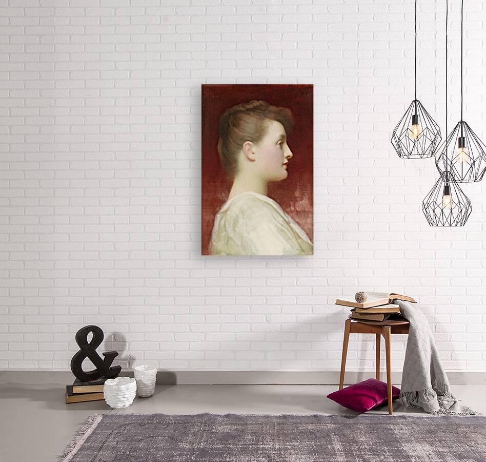 Girl in profile by Frederic Leighton [1830–1896] Reproduction