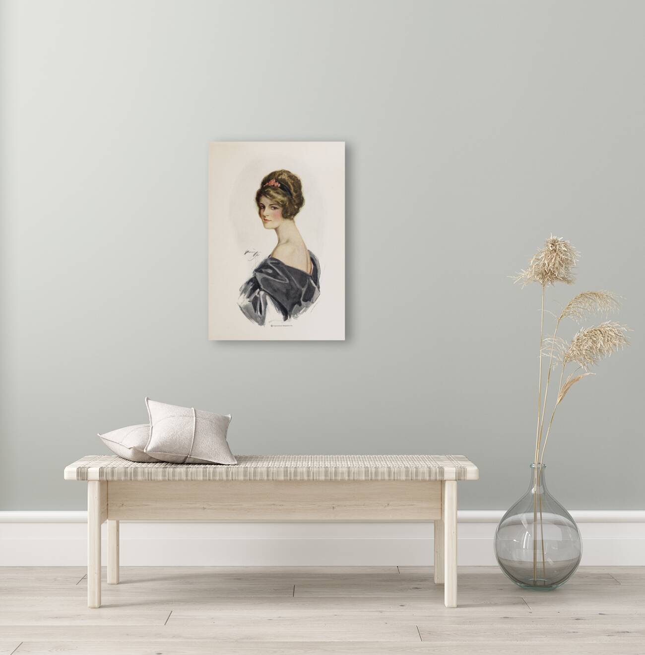 Harrison Fisher girls Pl.8 [1914] by Harrison Fisher [1877–1934] Reproduction