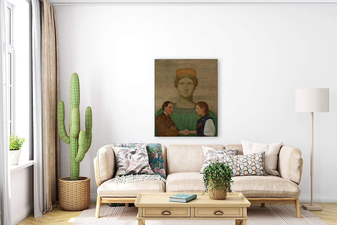 Die Erde [1906] by Hans Thoma [1839–1924] Reproduction