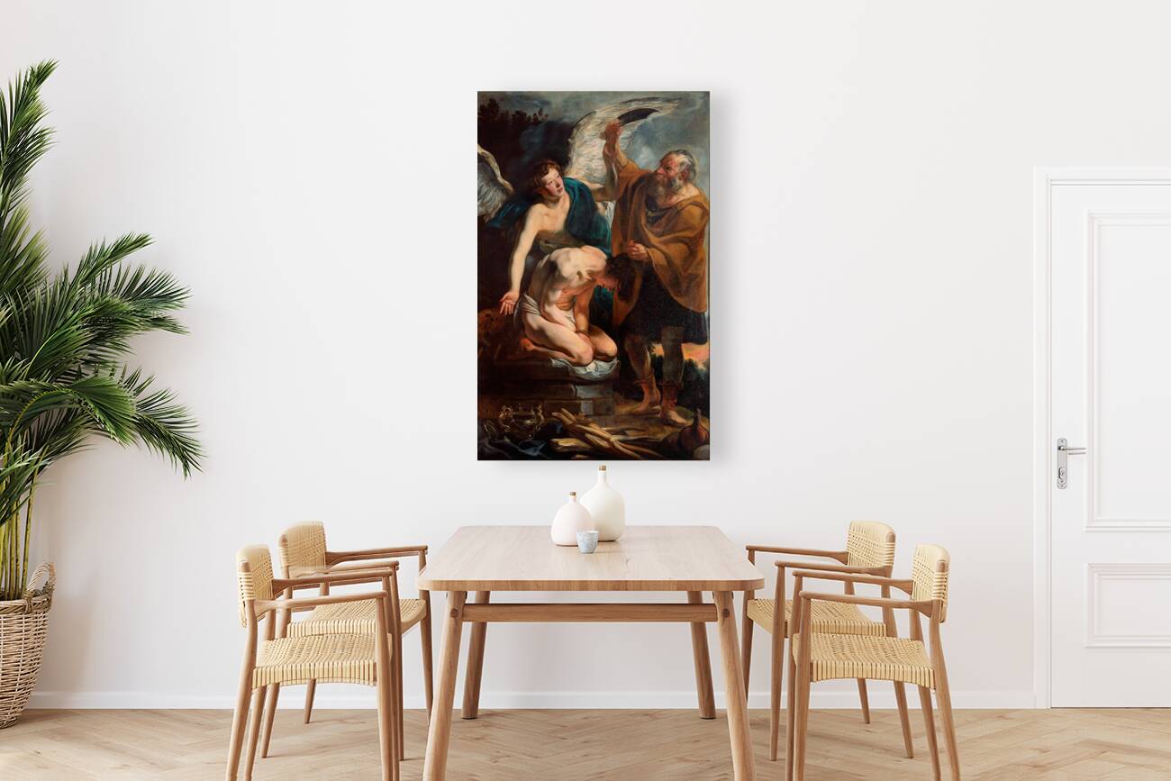 The Sacrifice of Isaac [1625] by Jacob Jordaens [1593–1678] Reproduction