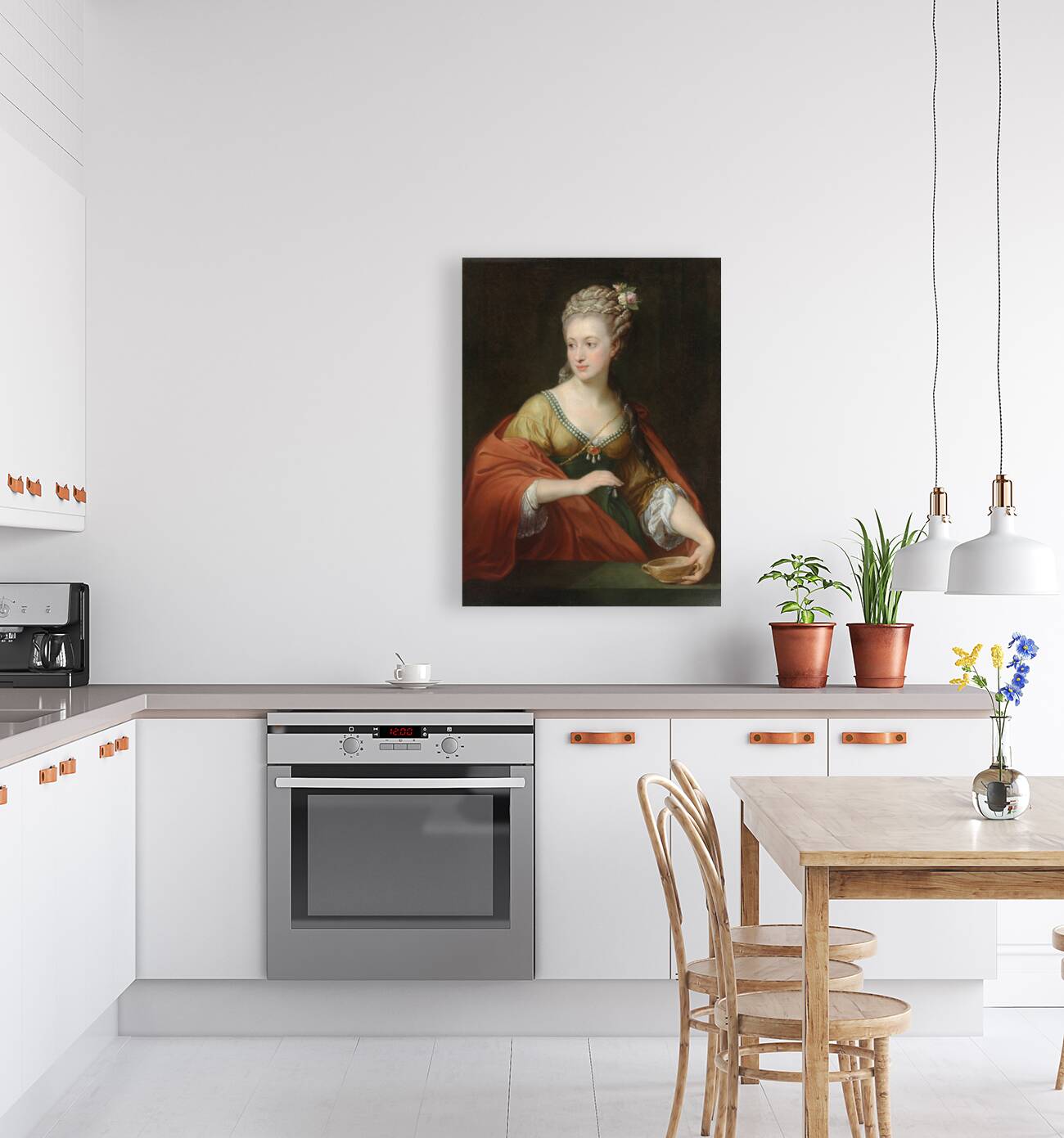 Portrait of a lady. Traditionally identified as Alexandra Evichovna Demidov as Cleopatra by Pompeo Batoni [1708–1787] Reproduction