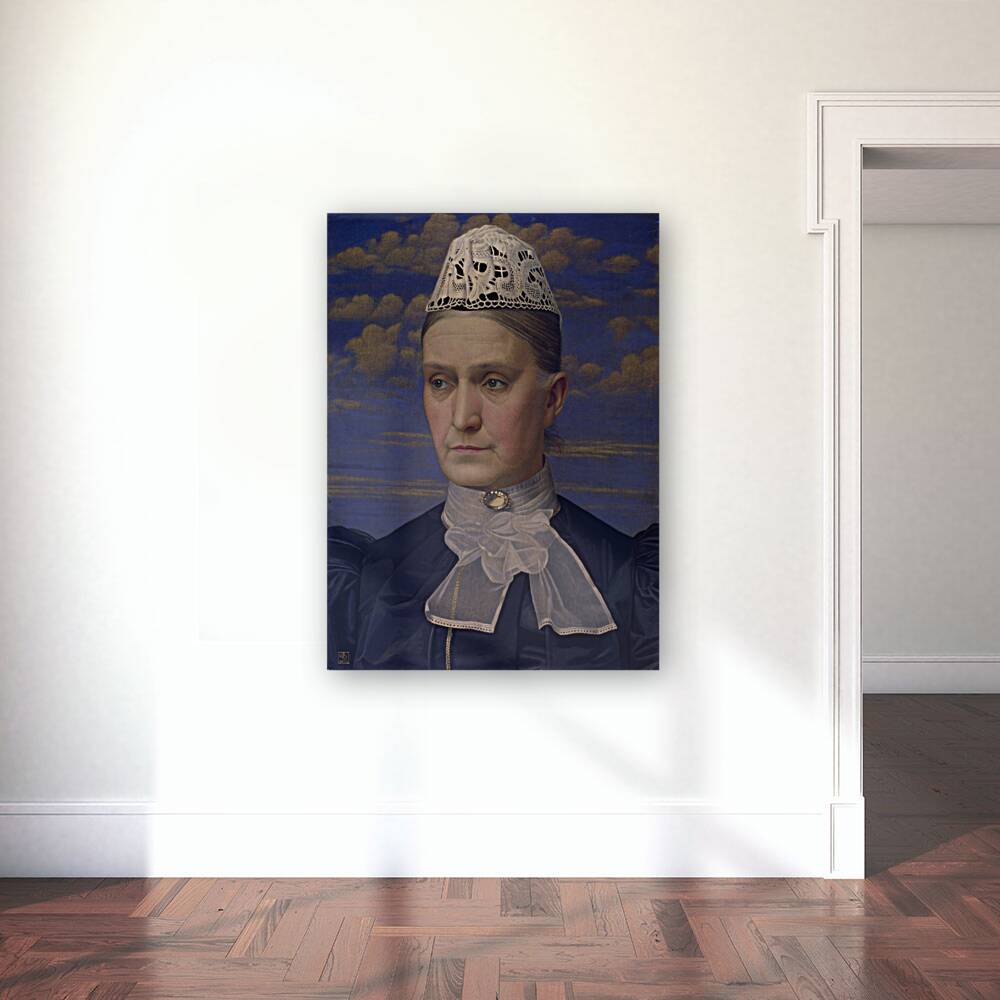 Portrait Of The Artist’s Mother [1902] by Joseph Edward Southall [1861–1944] Reproduction