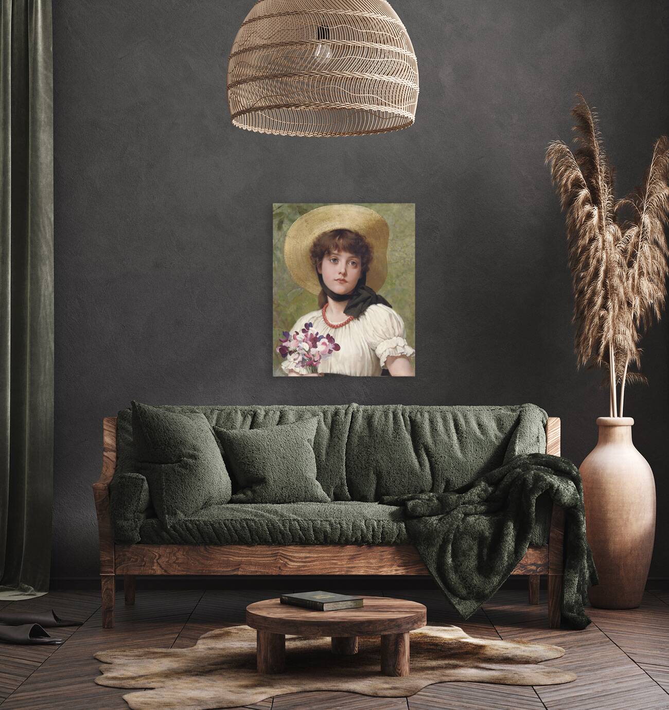 Sweetpeas by George Dunlop Leslie [1835–1921] Reproduction