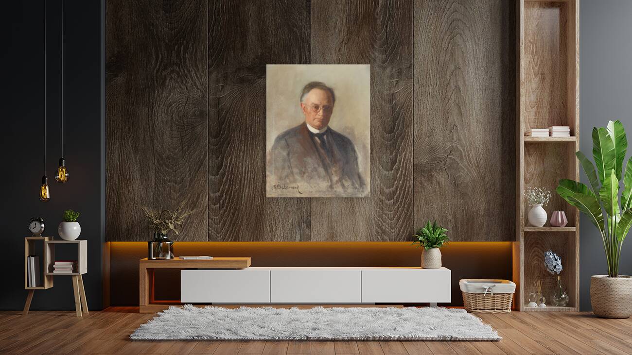 Professor Johan Gunnar Andersson by Bernhard Österman [1870–1938] Reproduction