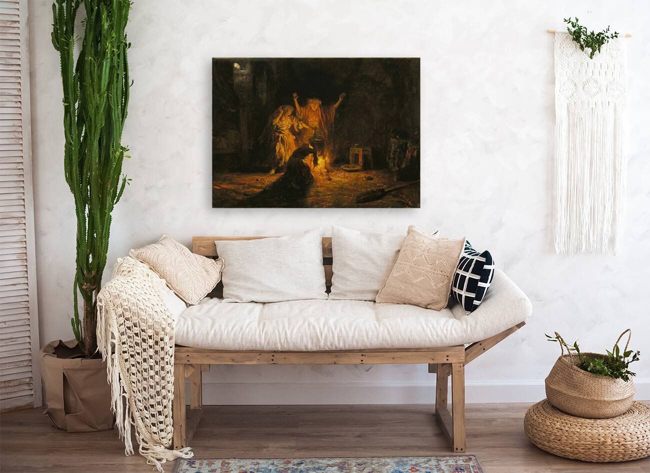 The Witches in Macbeth [c. 1841–1842] by Alexandre–Gabriel Decamps [1803–1860] Reproduction