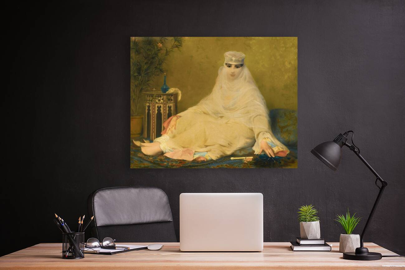 A Lady Of Smyrna [1874] by Eugène Verdyen [1836–1903] Reproduction