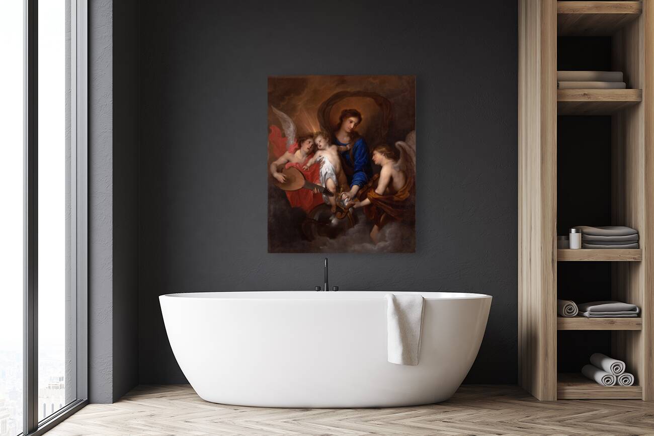 Virgin and Child with Music–Making Angels [ca. 1630] by Anthony van Dyck [1599–1641] Reproduction