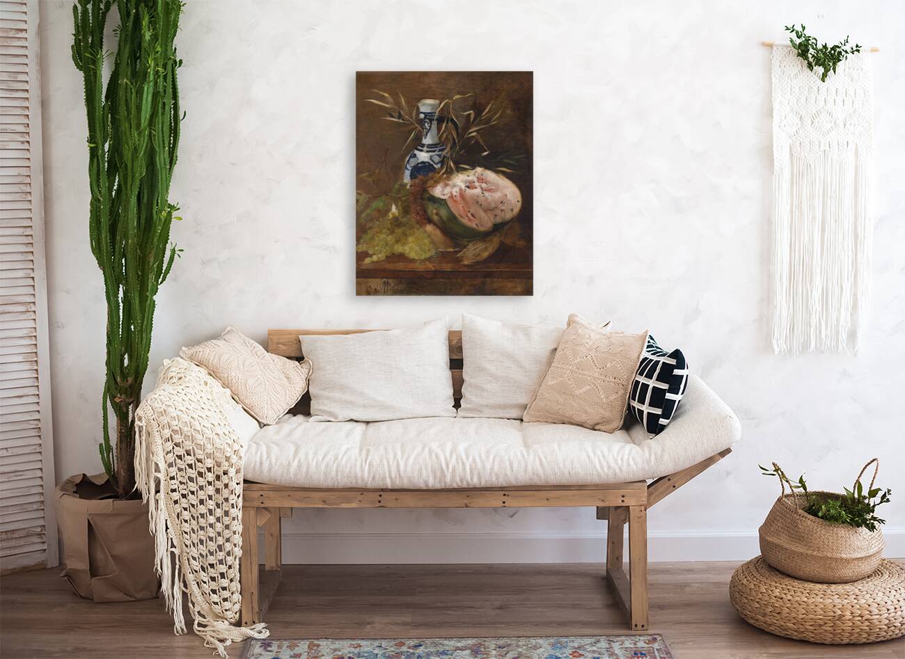 Früchtestillleben Mit Melone by Carl Von Merode [1853–1909] Reproduction