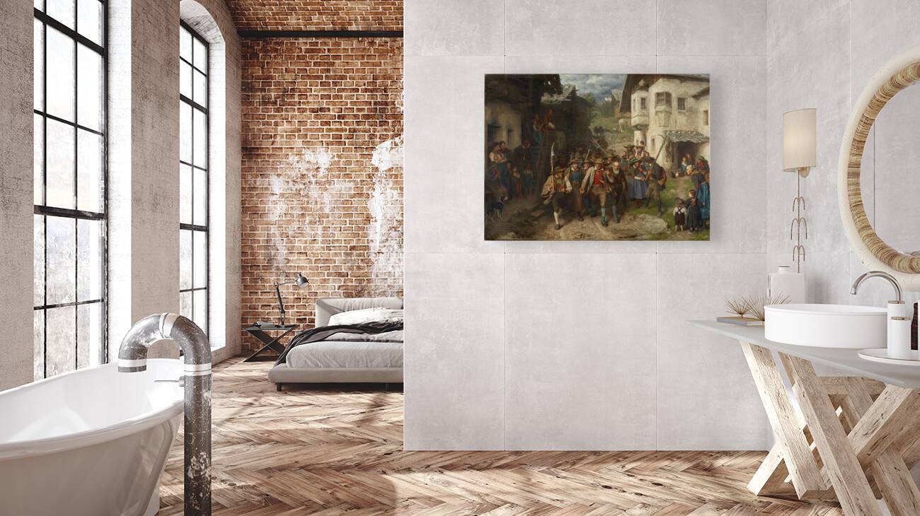 Das letzte Aufgebot [1874] by Franz von Defregger [1835–1921] Reproduction