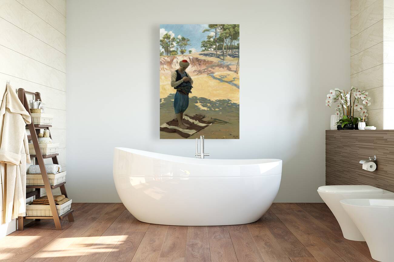 Praying by Stefano Farneti [1855–1926] Reproduction