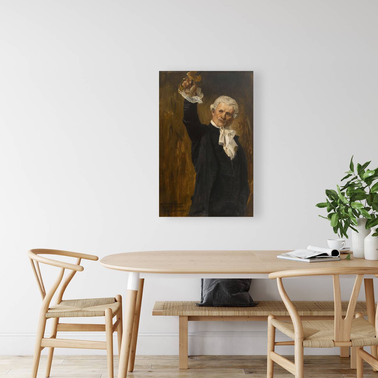 La voûte d’acier. Figure d’un édile parisien bras levé. Tenant une épée [1888] by Jean–Paul Laurens [1838–1921] Reproduction