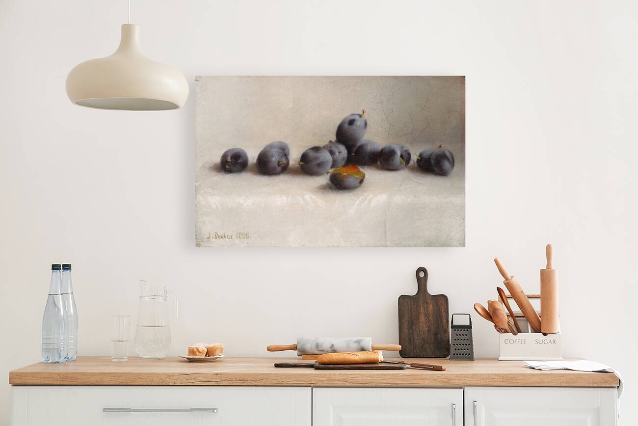 Twelve Plums [1896] by Joseph Decker [1853–1924] Reproduction