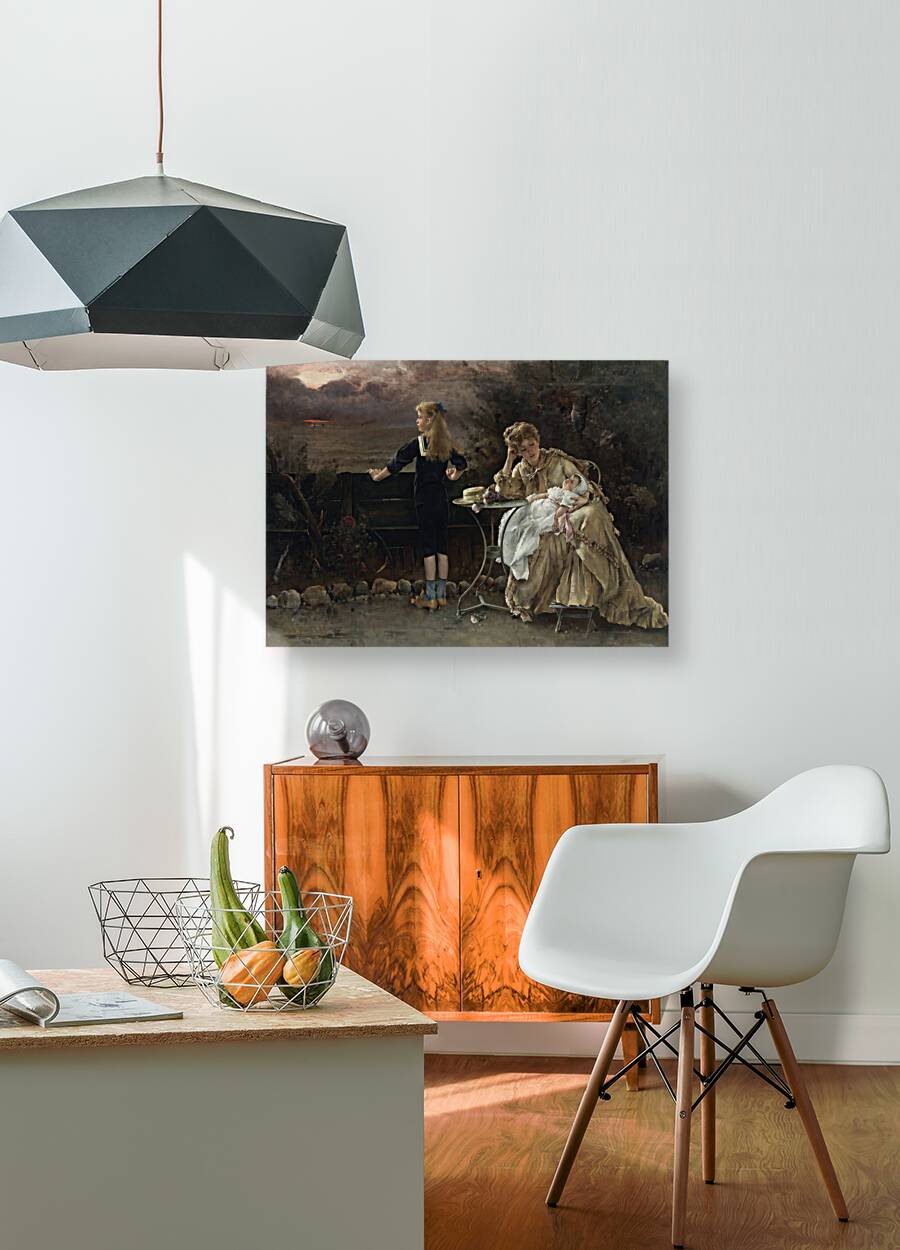 Mère Et Ses Enfants [1883] by Alfred Stevens [1823–1906] Reproduction