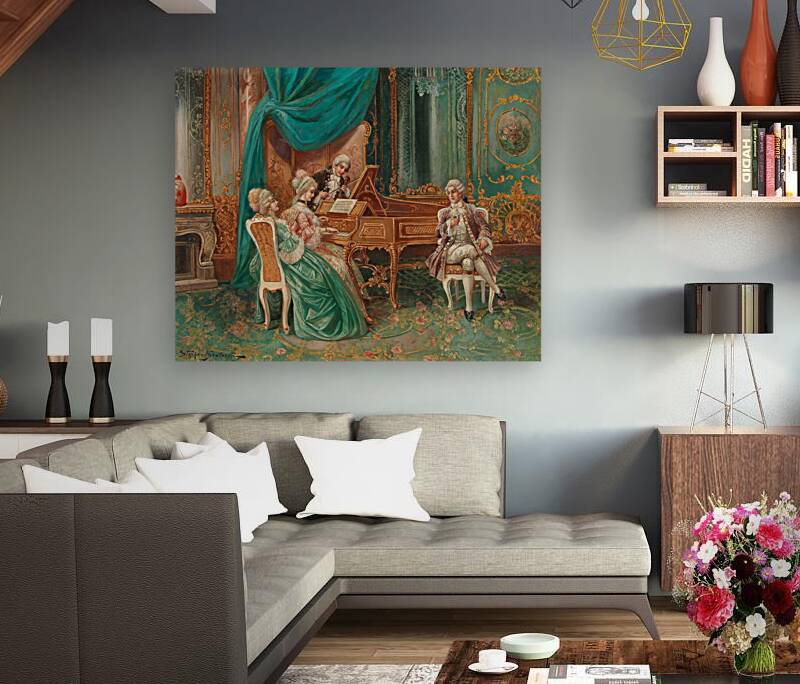 Musical Entertainment by Stephan Sedlacek [1868–1936] Reproduction