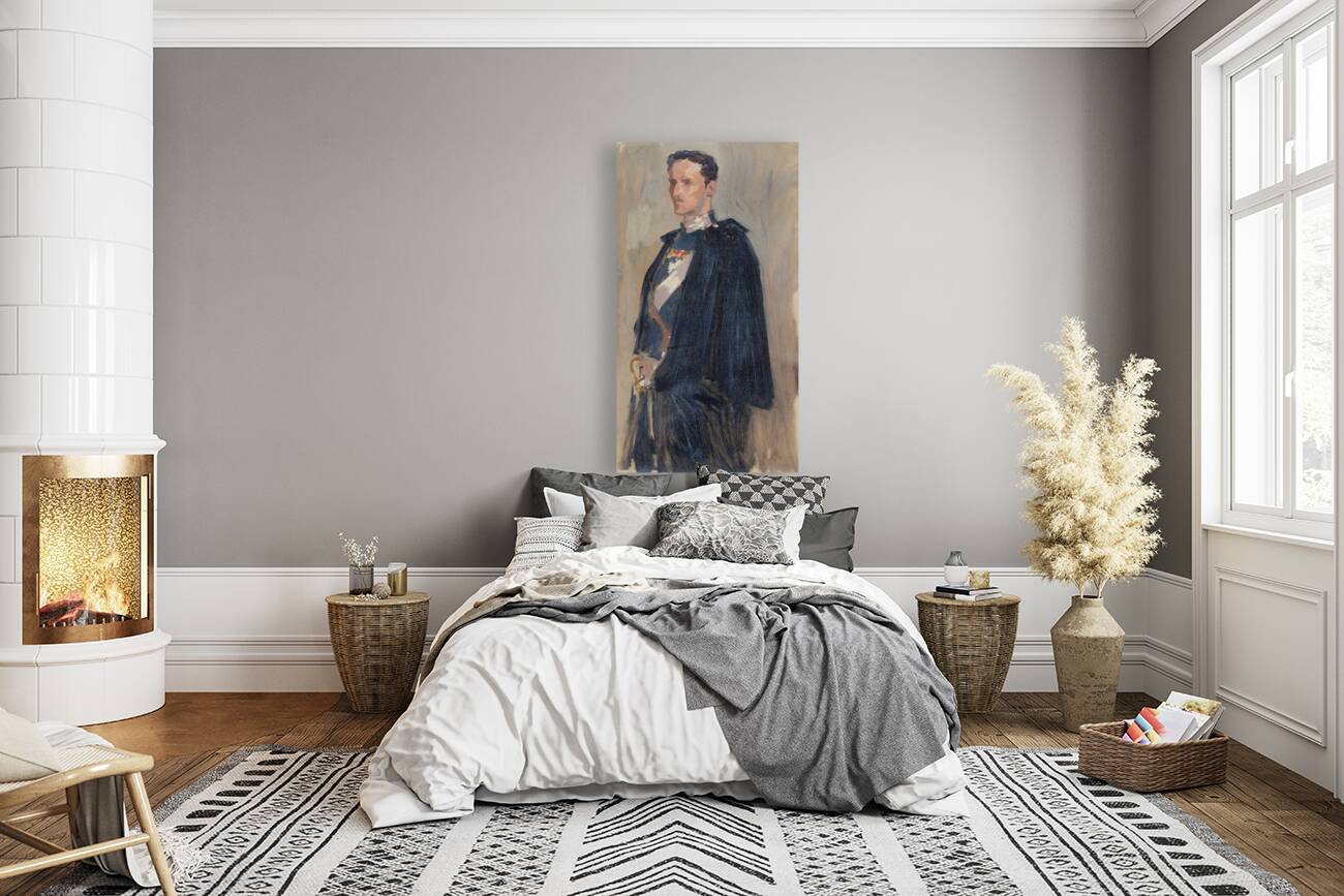 Skecth for the Portrait of Prince Carl [1890–1895] by Albert Edelfelt [1854–1905] Reproduction