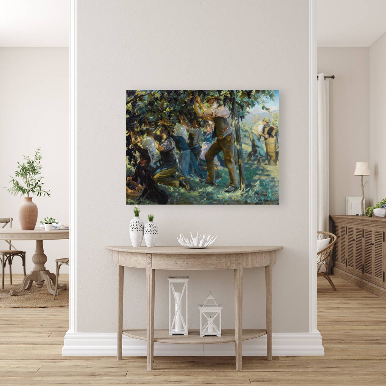 Wine Harvest In The Tyrol [1901] by Peder Severin Krøyer [1851–1909] Reproduction