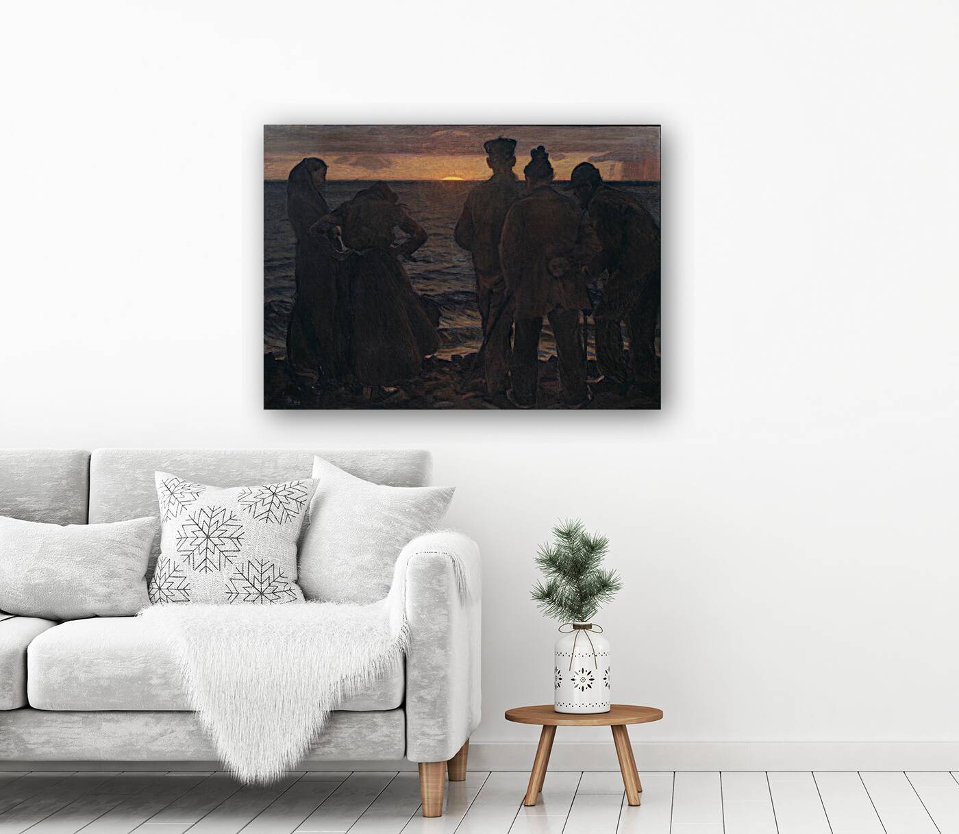 The Old People by the Beach [1903] by Richard Bergh [1858–1919] Reproduction