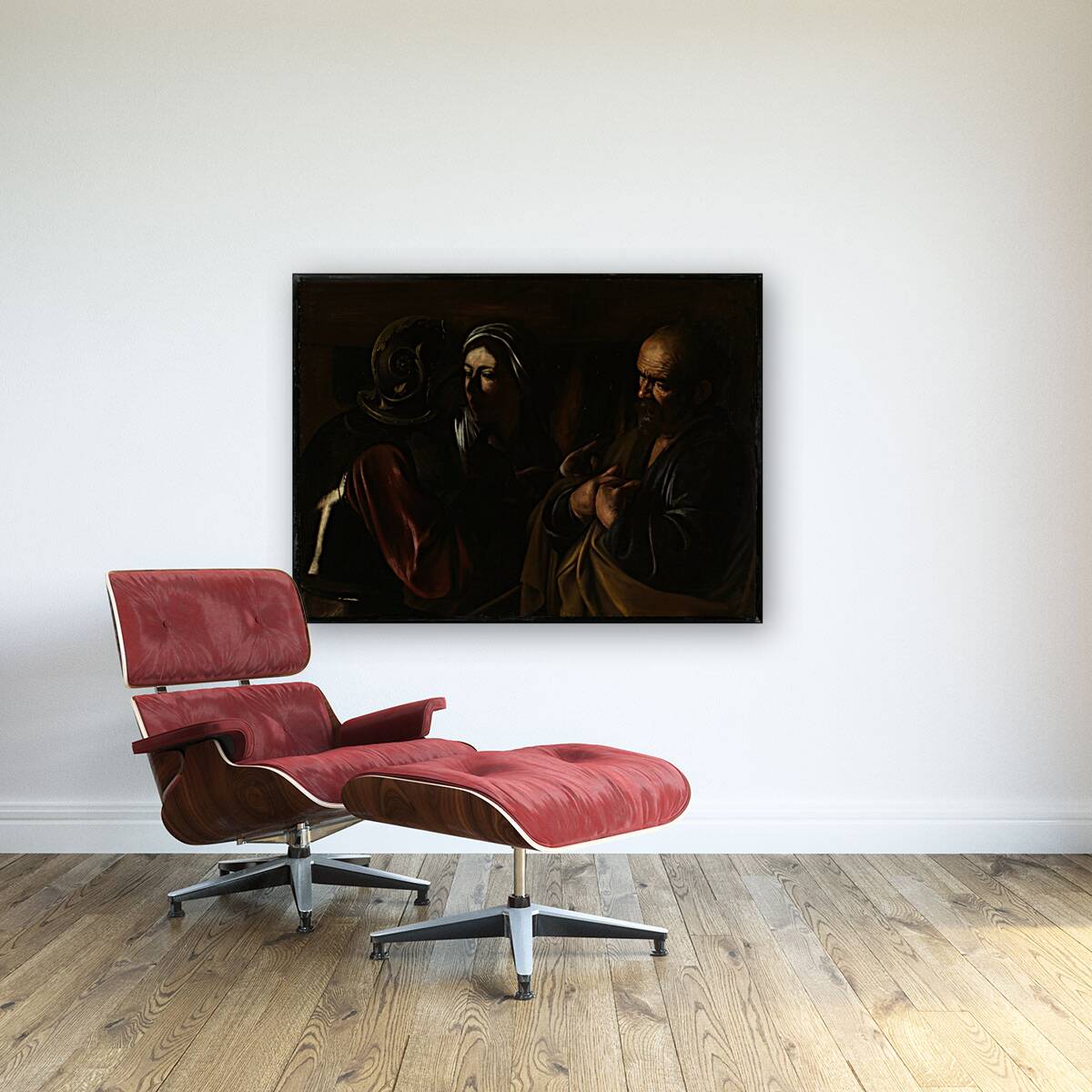 The Denial of Saint Peter [1610] by Caravaggio [1571–1610] Reproduction