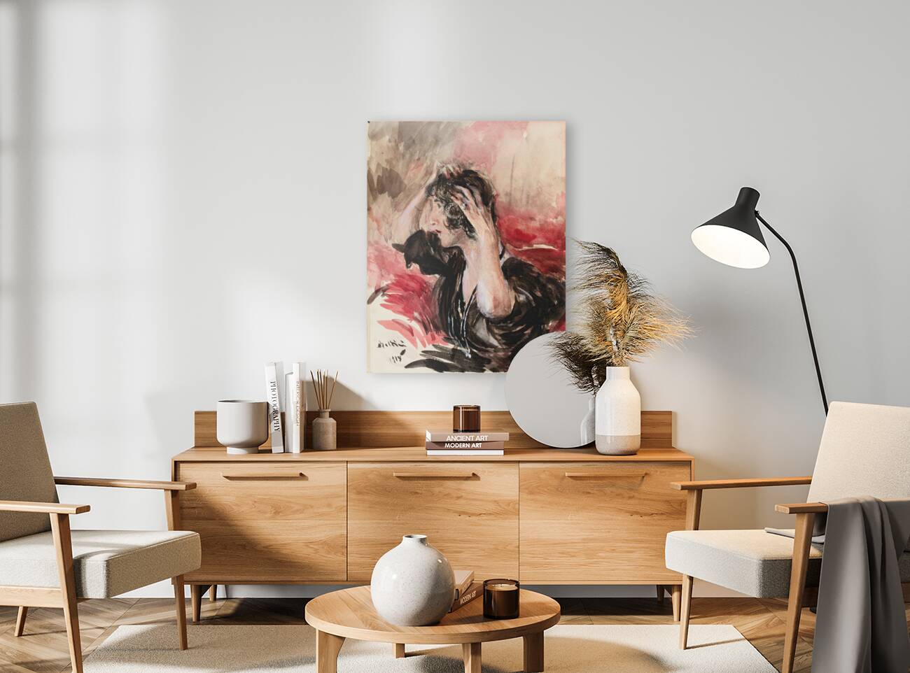 Woman fixing her hair [1918] by Giovanni Boldini [1842–1931] Reproduction