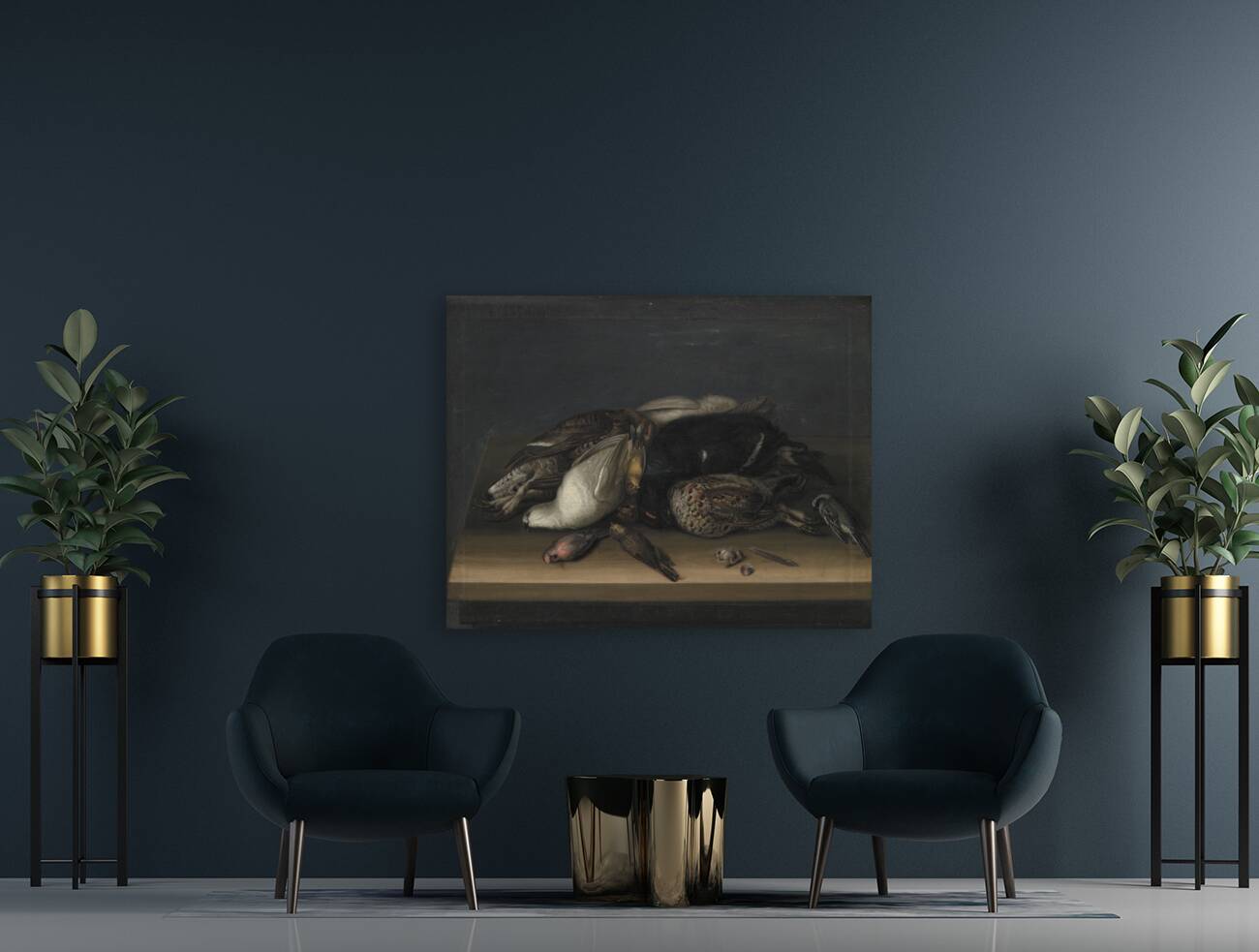 Wildfowl On A Wooden Table [1648–1681] by Jacob Biltius [1633–1681] Reproduction