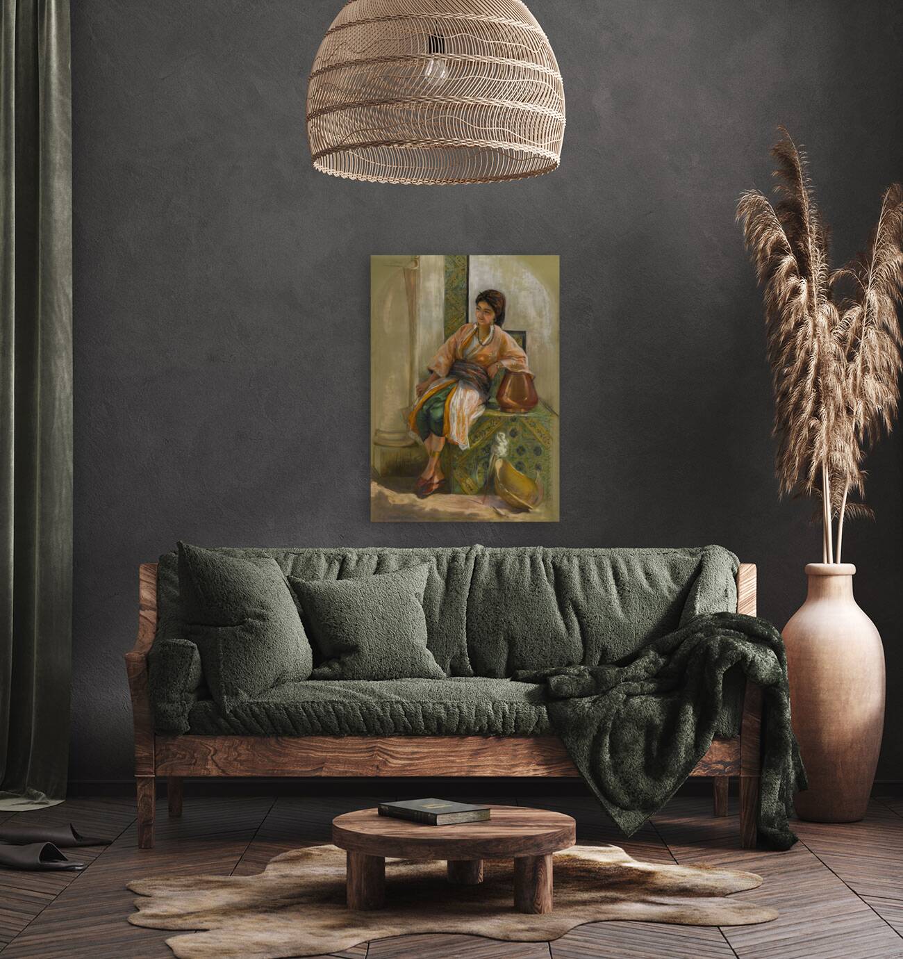 Jeune Fille À L’éventail by Frederick Arthur Bridgman [1847–1928] Reproduction