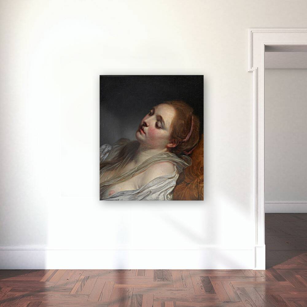 The Dreamer [About 1765–1769] by Jean–Baptiste Greuze [1725–1805] Reproduction