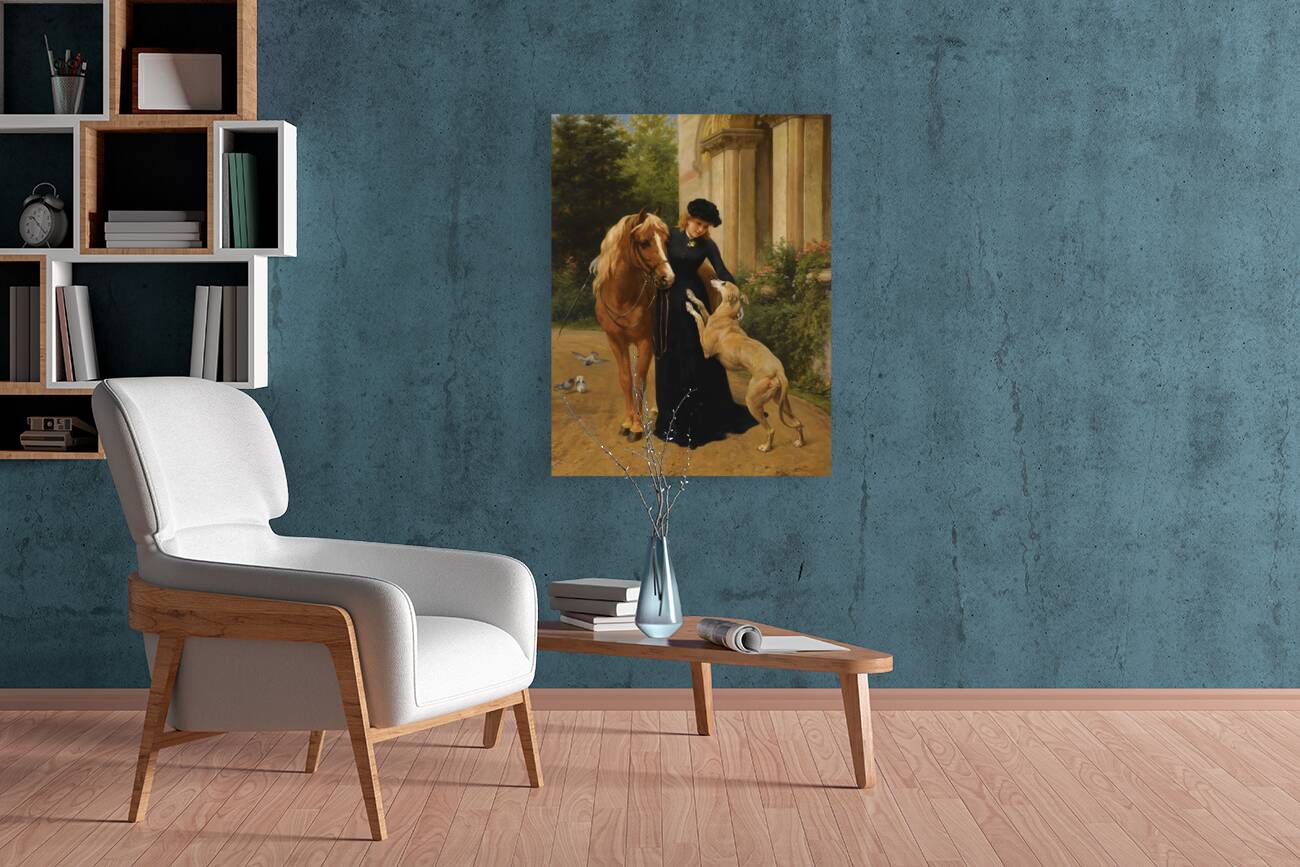 Welcome Home by George Augustus Holmes [1822–1911] Reproduction