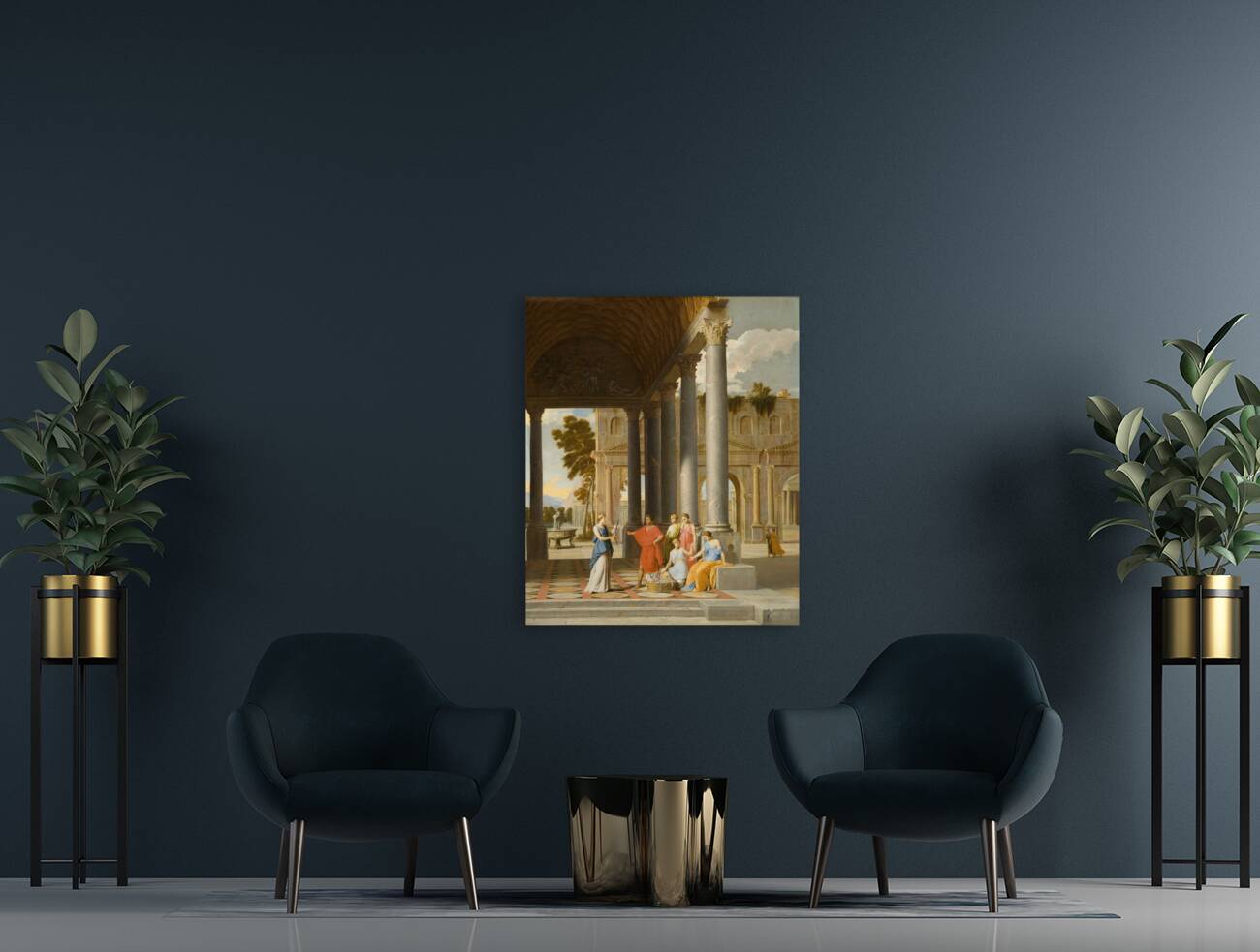 Achilles Discovered Among the Daughters of Lycomedes [circa 1640–1645] by Jean Lemaire [1598–1659] Reproduction