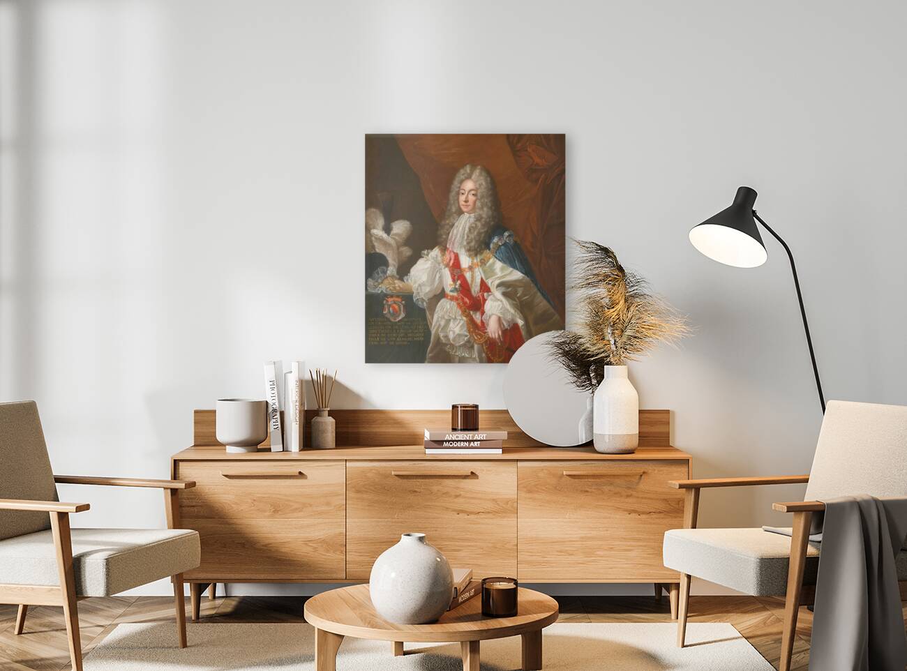 Portrait of antoine nompar de caumont. Duke of lauzun by Circle of Alexis–Simon Belle [1674–1734] Reproduction