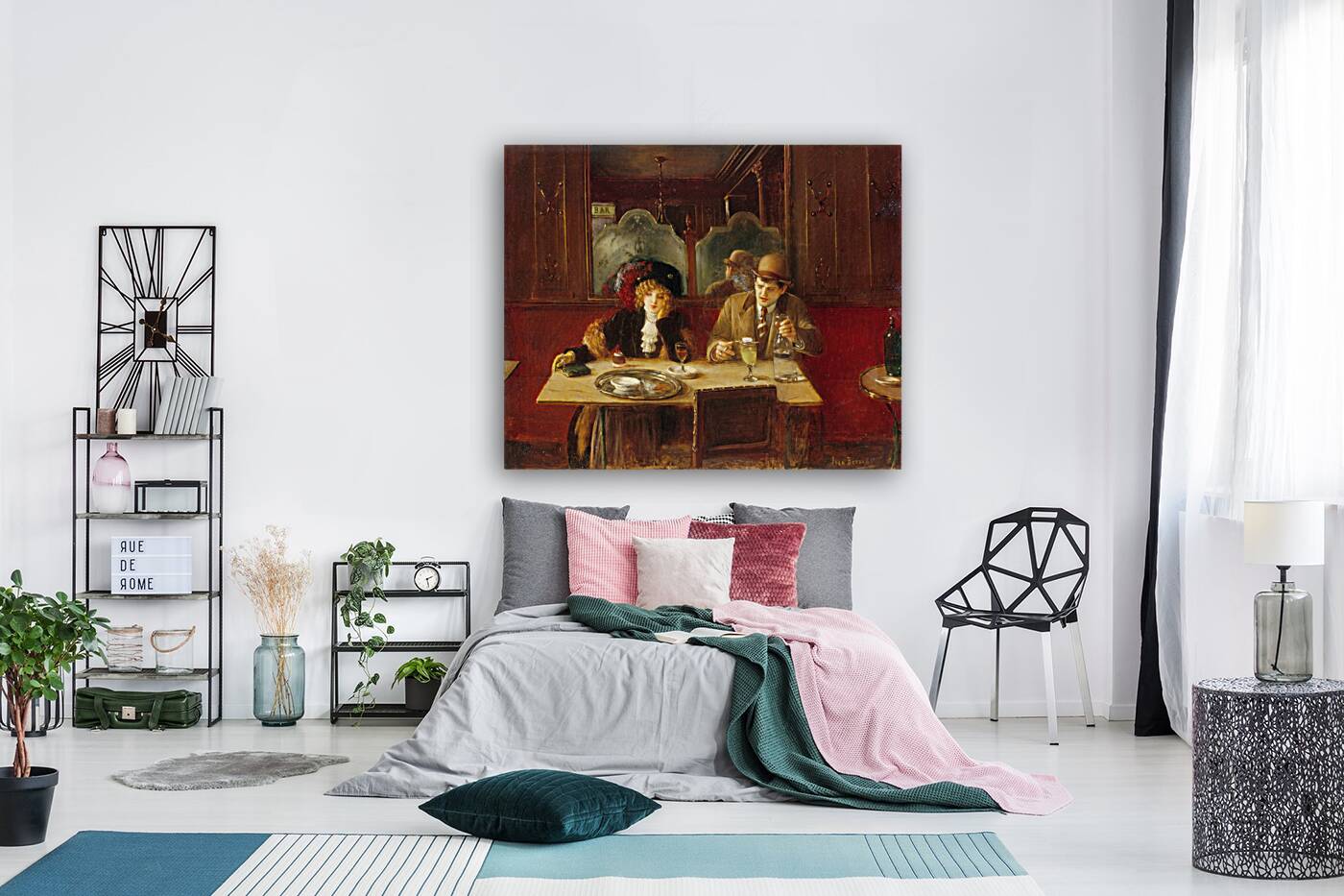 Au café. Dit l’Absinthe [1909] by Jean Béraud [1849–1935] Reproduction