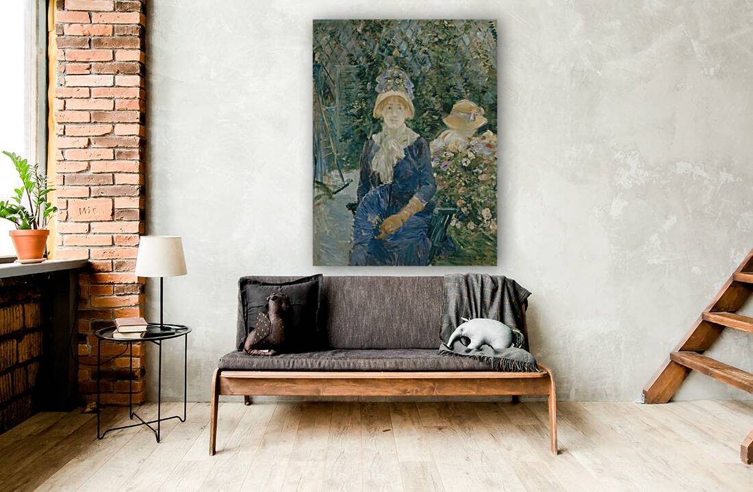 Woman in a Garden [1882–83] by Berthe Morisot [1841–1895] Reproduction