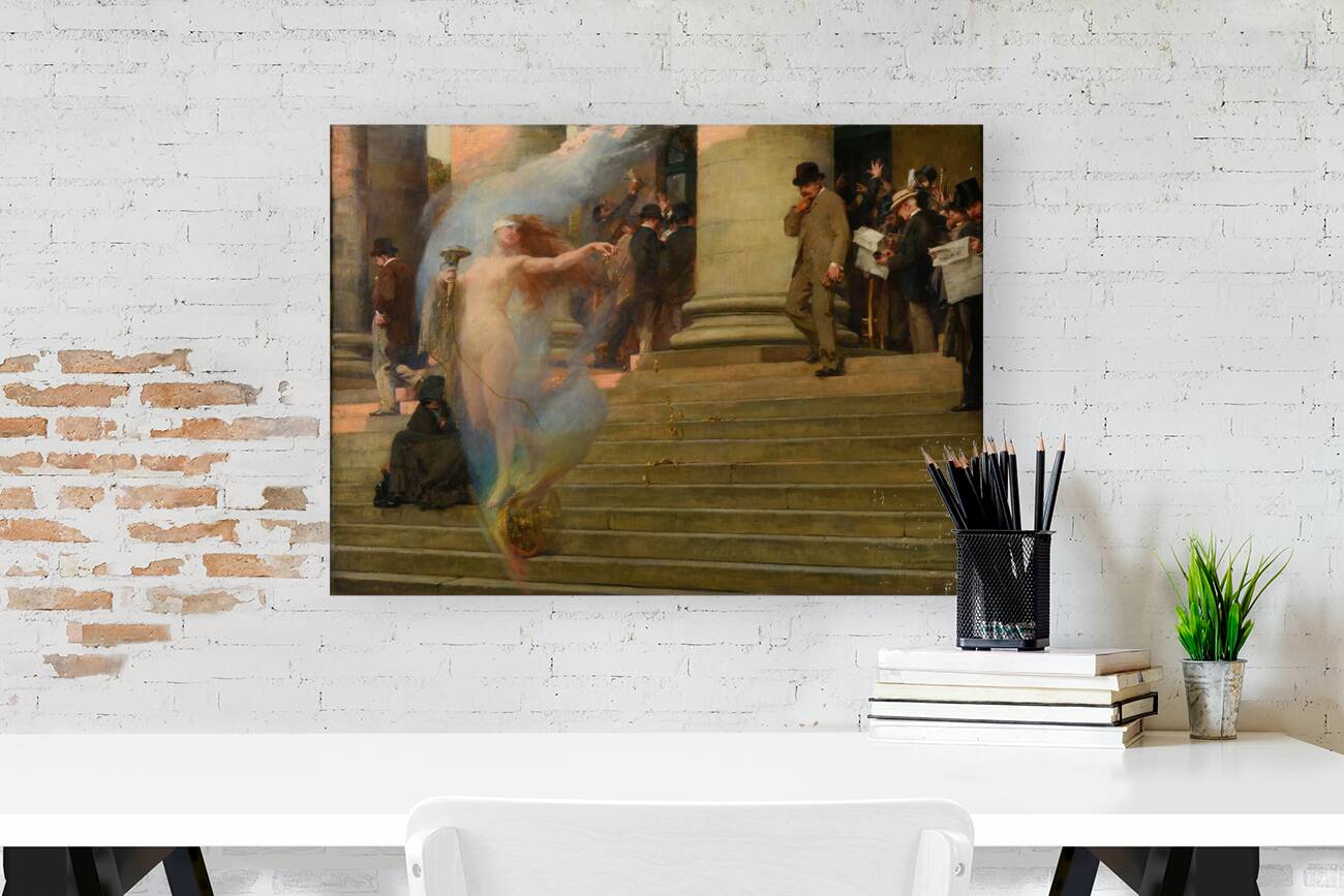 La Fortune passe [1895] by Albert Pierre–René Maignan [1845–1908] Reproduction