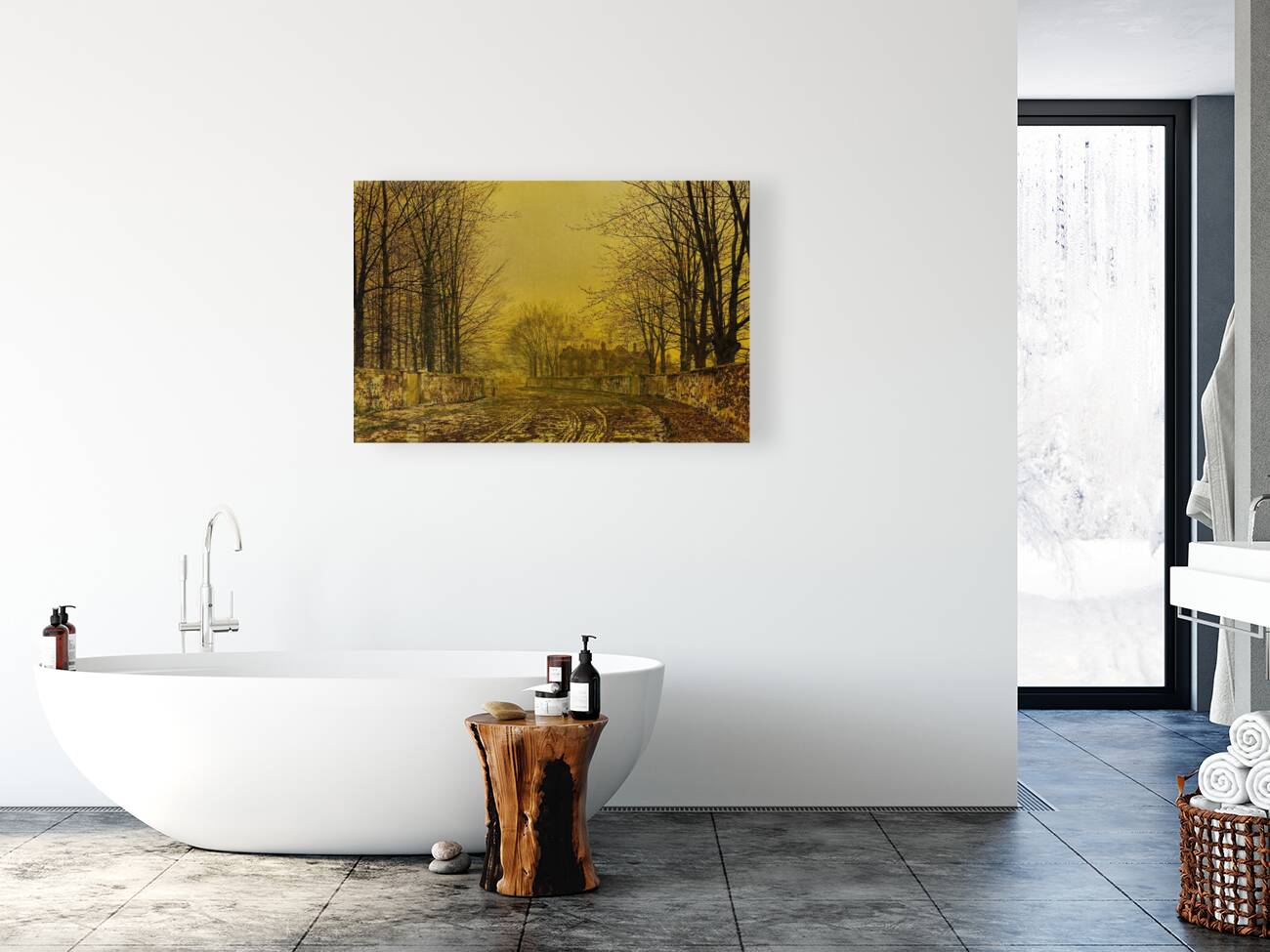 The Queen’s Highway by John Atkinson Grimshaw [1836–1893] Reproduction