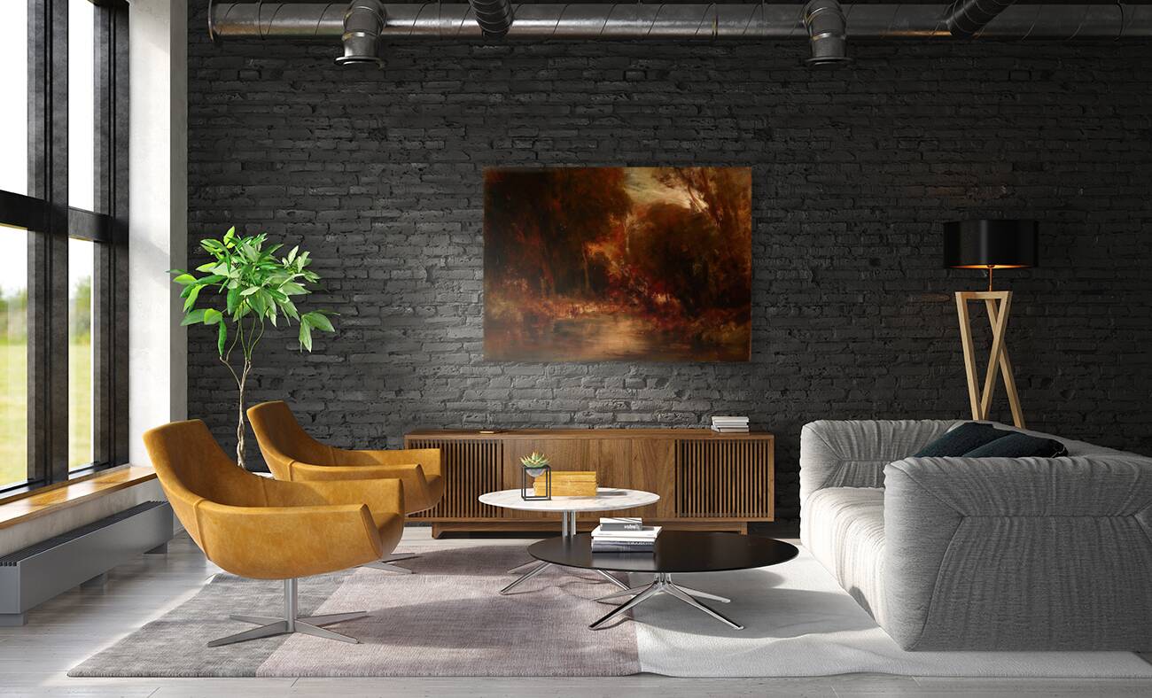 Forest Landscape by François–Auguste Ravier [1814–1895] Reproduction