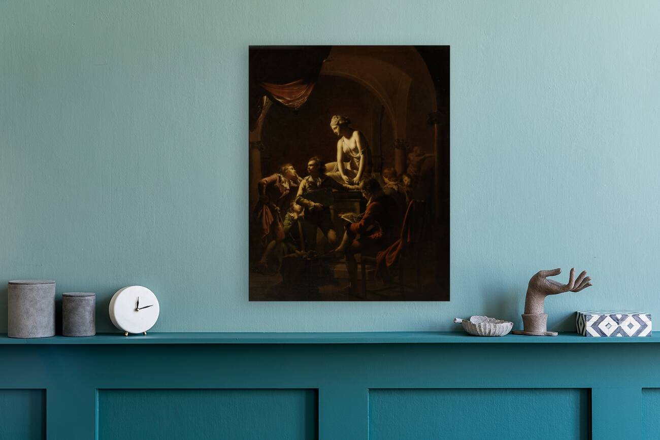 Academy By Lamplight by Joseph Wright of Derby [1734–1797] Reproduction