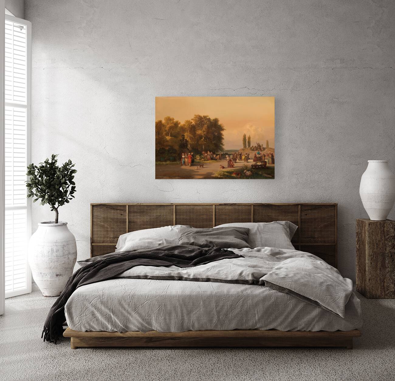 Park in the Vicinity of Paris [1848] by Charles Rochussen [1814–1894] Reproduction