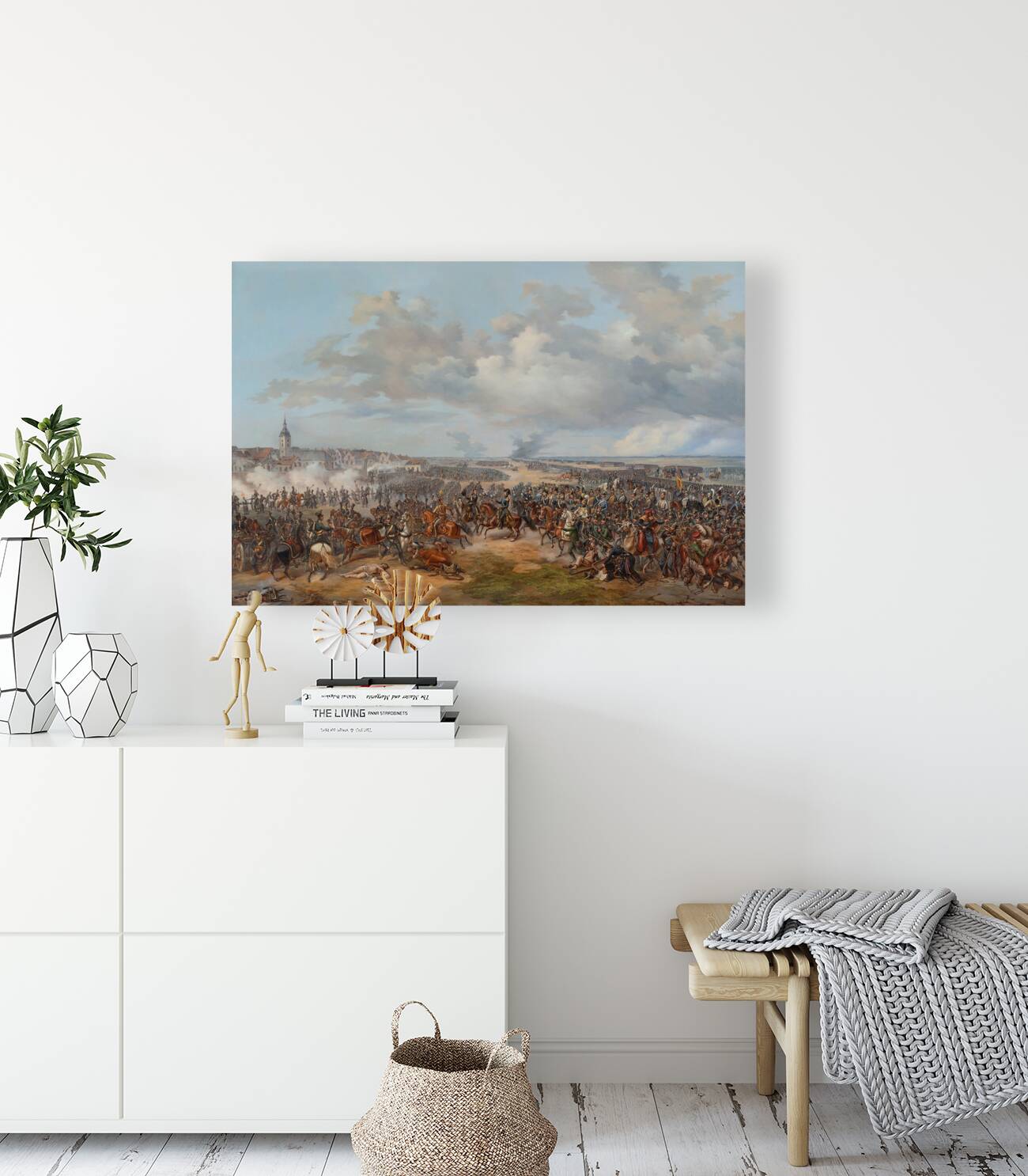 Swedish Troops Assaulting the Town Gate of Leipzig. October 19. 1813 [1853] by Alexander Wetterling [1796–1858] Reproduction