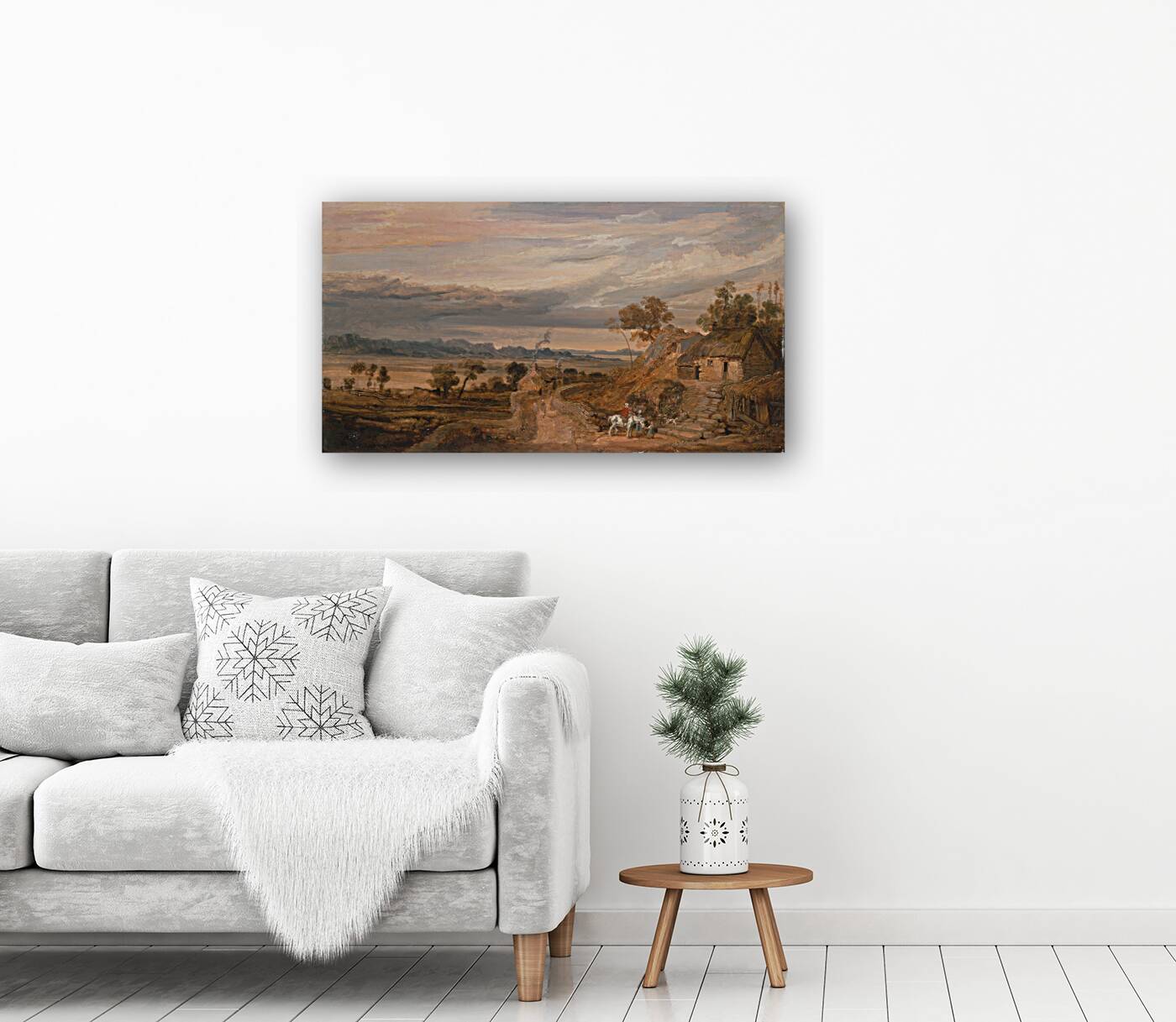 Landscape with Cottages [1802–1827] by James Ward [1769–1859] Reproduction