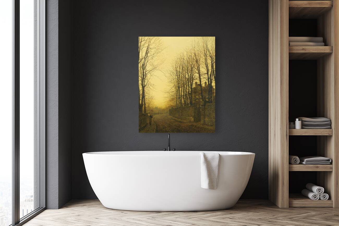 Late Autumn [1886] by John Atkinson Grimshaw [1836–1893] Reproduction