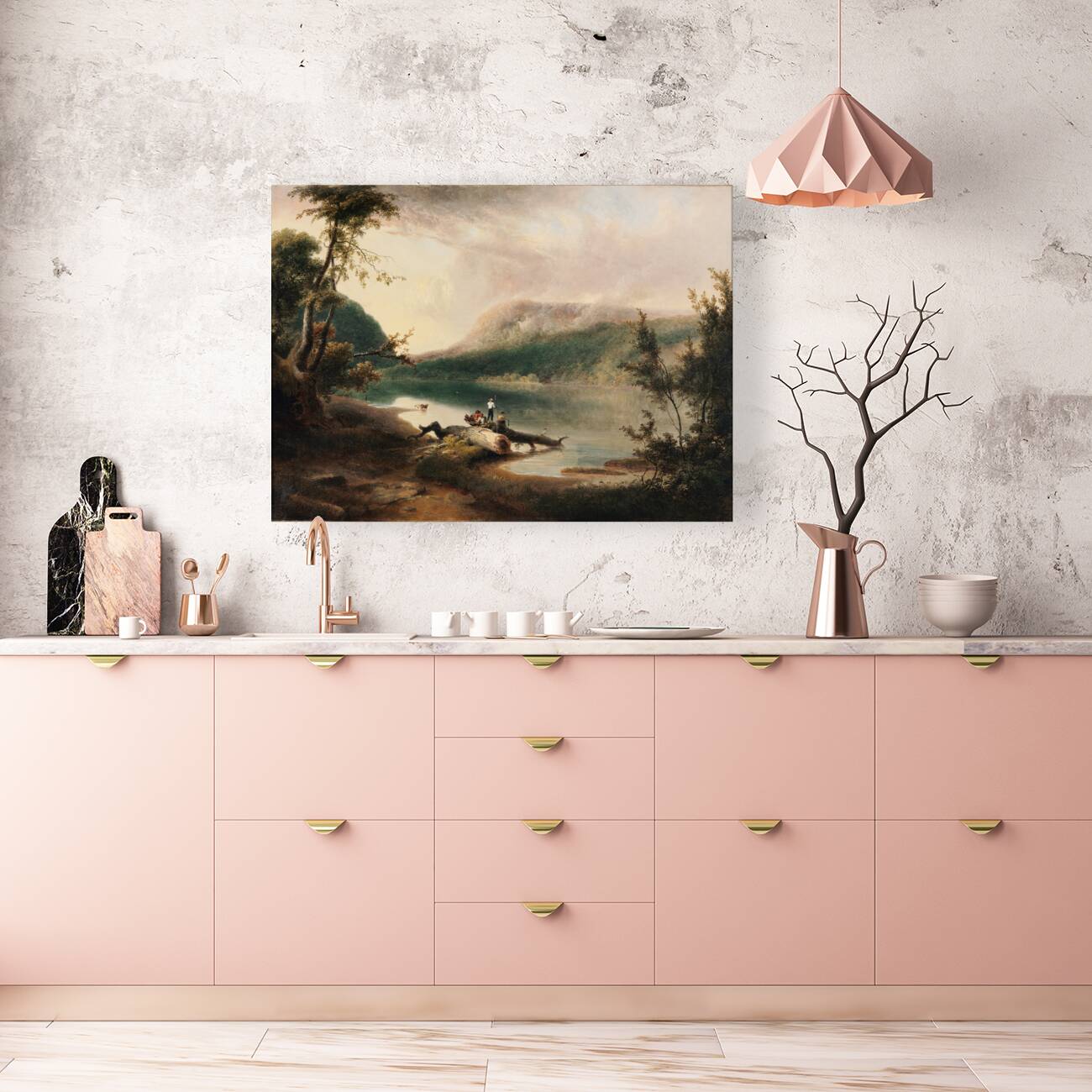 Delaware Water Gap by Thomas Doughty [1793–1856] Reproduction